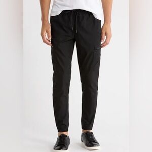 Tahari black cargo utility jogger pants size Large men’s women’s unisex.